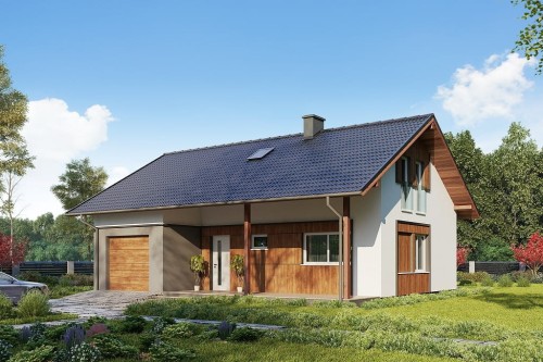 Projekt domu DM-6693 - wykończenie elewacji