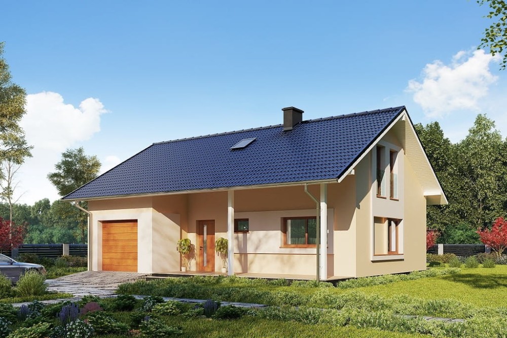 Projekt domu DM-6693 - wykończenie elewacji