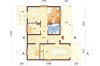 Projekt domu DM-6693 - rzut parteru