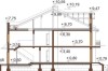 Projekt budynku mieszkalnego w zabudowie szeregowej DM-6502, piętrowy, bez podpiwniczenia, bez garażu - przekrój A-A