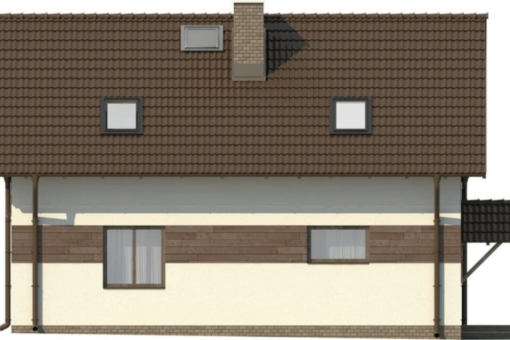 Projekt domu L-6500 - elewacja frontowa