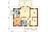 Projekt domu Trzciana DM-6196, parterowy, bez podpiwniczenia - rzut parteru