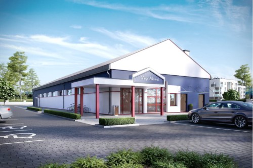 Projekt budynku K-77 - wykończenie elewacji