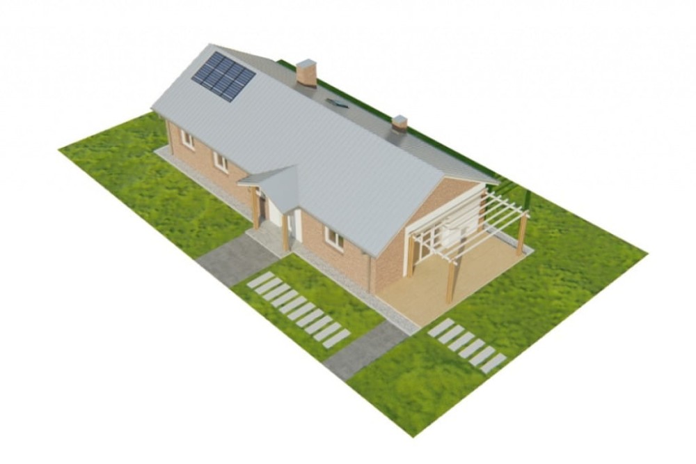 Projekt domu Almus DM-6743,parterowy, niepodpiwniczony, bez garażu, jednorodzinny- model