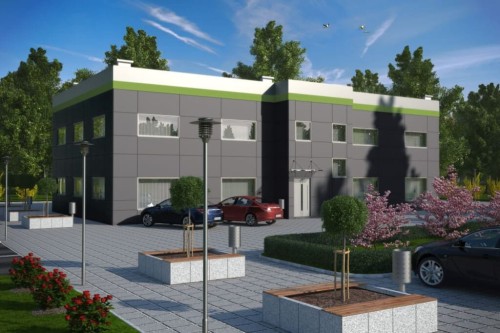 Projekt budynku K-38 - wykończenie elewacji