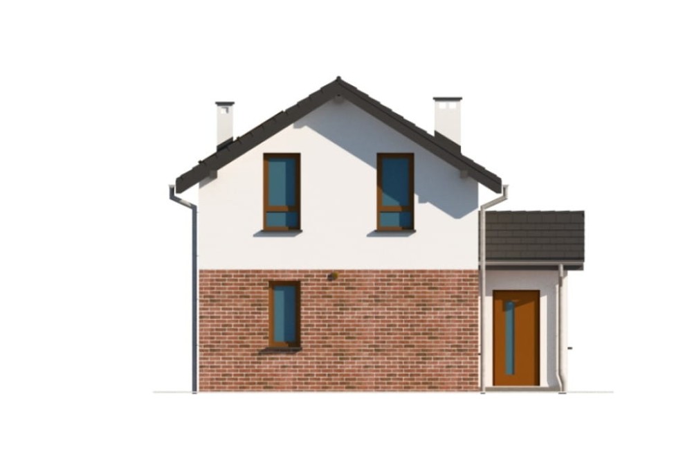 Projekt domu DM-6774 - elewacja frontowa