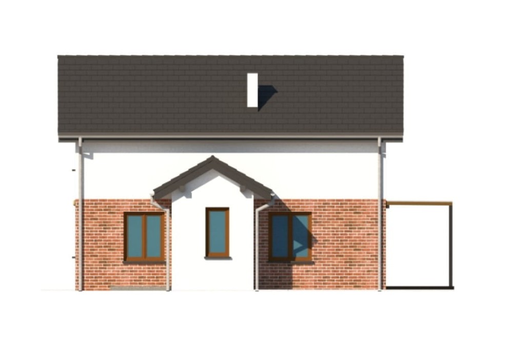 Projekt domu DM-6774 - elewacja boczna