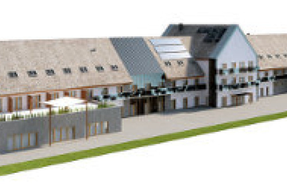 Projekt hotelu K-81, niepodpiwniczony, trzykondygnacyjny, ze strychem - model