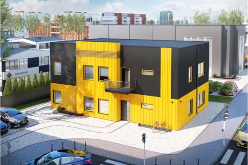 Projekt budynku K-68 - wykończenie elewacji