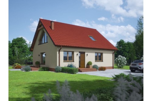 Projekt domu DM-6812 - wykończenie elewacji