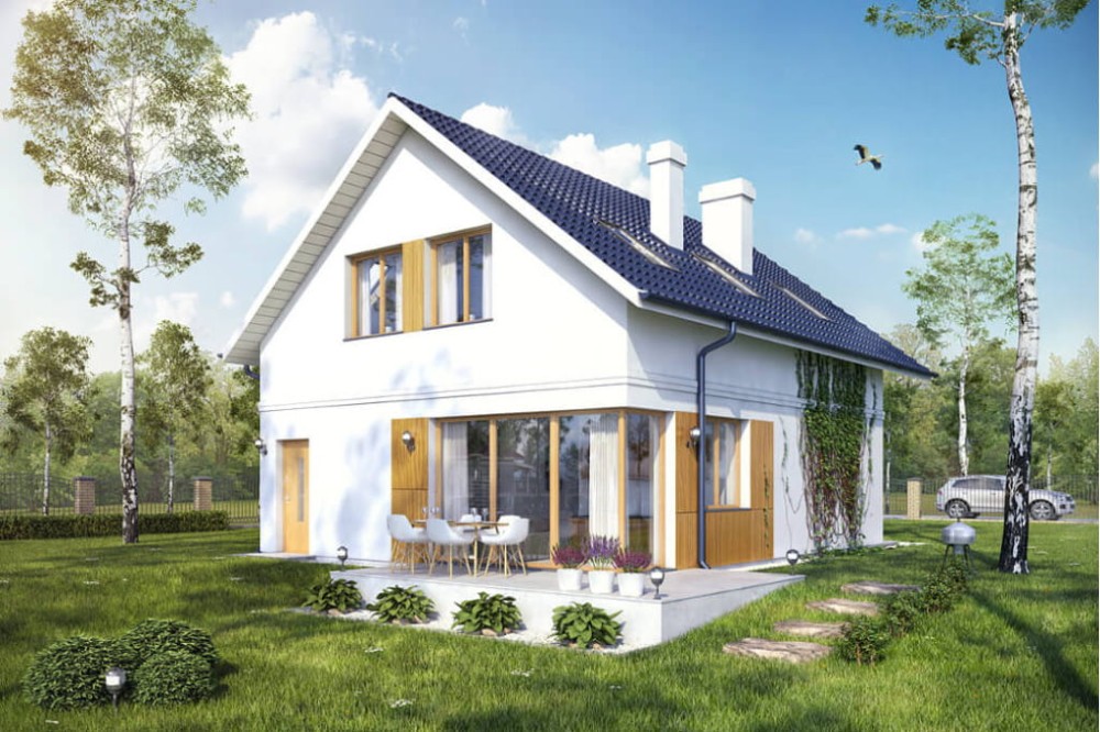 Projekt domu DM-6568 - wykończenie elewacji