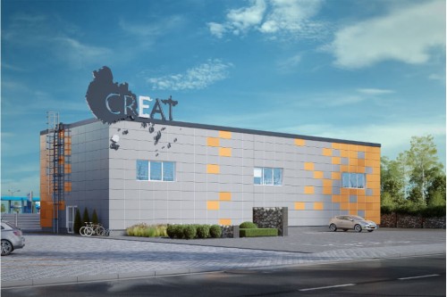 Projekt budynku K-83 - wykończenie elewacji