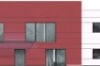 Projekt hotelu K-96, dwukondygnacyjny, niepodpiwniczony, bez garażu - elewacja ogrodowa