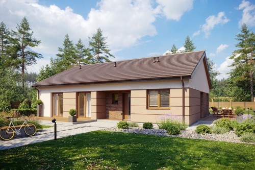 Projekt domu L-6694 - wykończenie elewacji