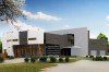 Projekt salonu samochodowego K-63, piętrowy, bez podpiwniczenia, bez garażu - kolorystyka wersja 4