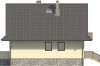 Projekt domu Nidzica DM-6077, parterowy z poddaszem mieszkalnym, bez podpiwniczenia - elewacja lewa