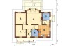 Projekt domu Rowiny L-6196, parterowy, bez podpiwniczenia - rzut parteru