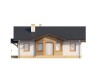 Projekt domu Rowiny L-6196, parterowy, bez podpiwniczenia - elewacja ogrodowa