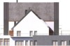 Projekt hotelu LK-81, niepodpiwniczony, trzykondygnacyjny, ze strychem - elewacja lewa