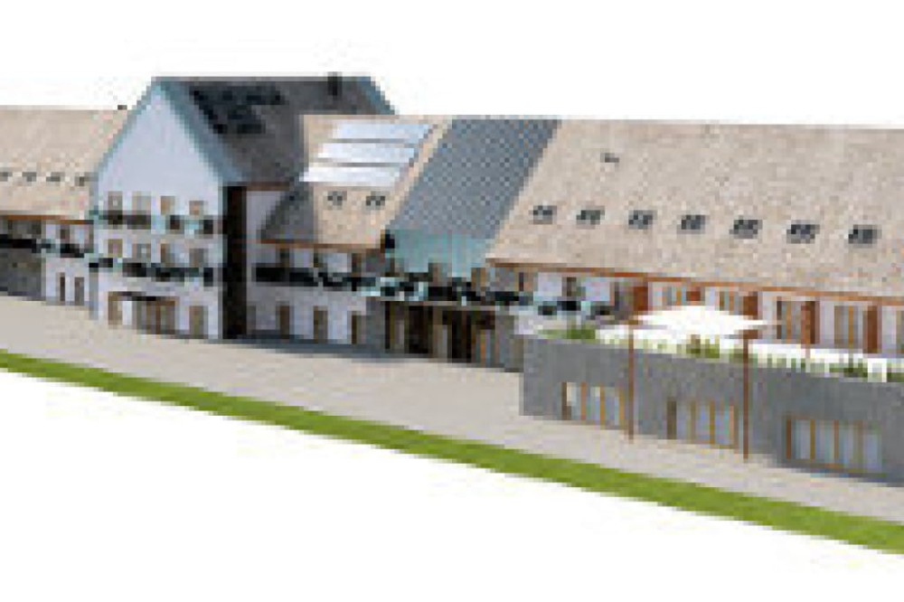 Projekt hotelu LK-81, niepodpiwniczony, trzykondygnacyjny, ze strychem - model