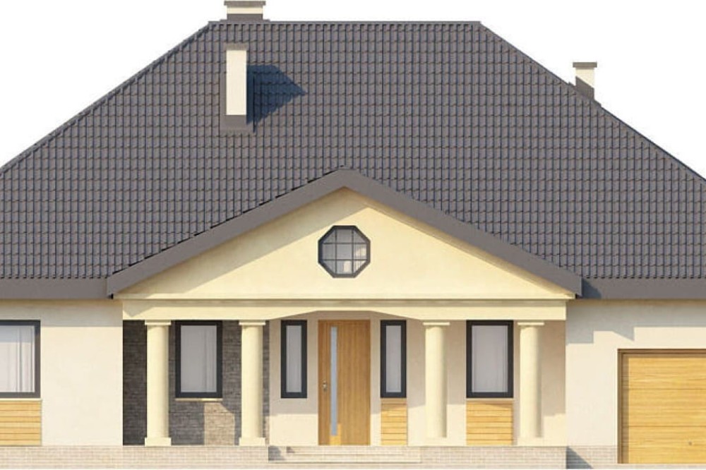 Projekt domu DM-6326 - elewacja frontowa