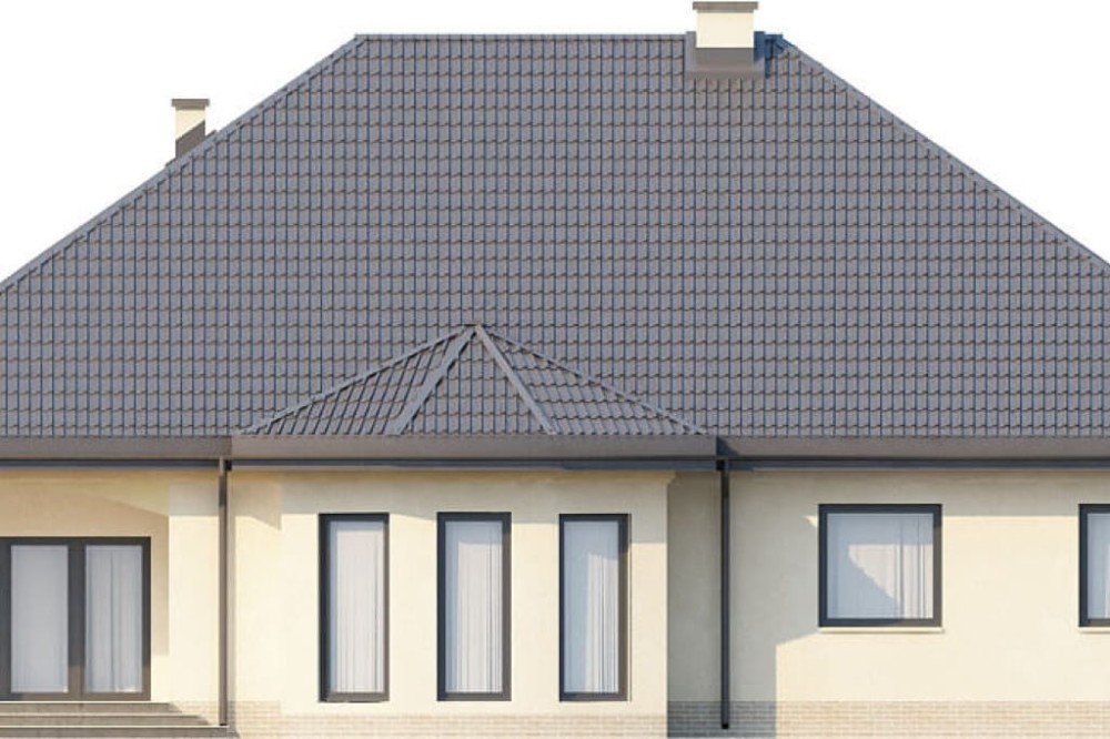 Projekt domu DM-6326 - elewacja ogrodowa