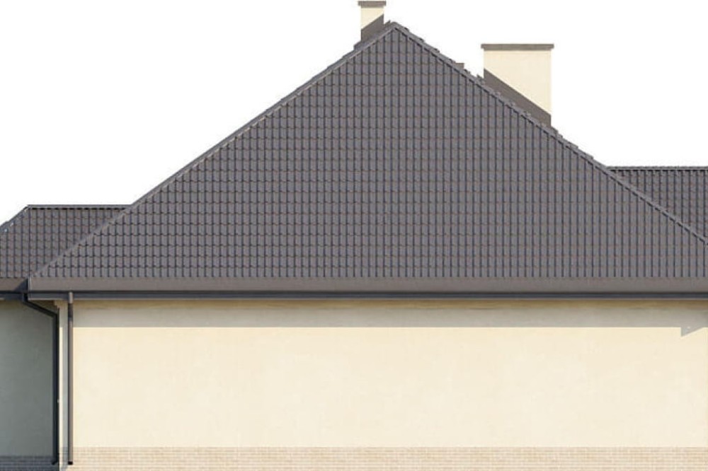 Projekt domu DM-6326 - elewacja boczna