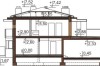 Projekt domu Bławatków 2 L-6543, piętrowy, jednorodzinny, nowoczesny - przekrój A-A