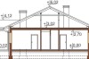 Projekt domu Radostowo C DM-6503C, parterowy, tradycyjny, z garażem, niepodpiwniczony - przekrój A-A