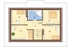 Projekt domu Przemiłów N DM-6083 N, parterowy z poddaszem mieszkalnym, bez podpiwniczenia - rzut poddasza