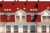 Projekt hotelu K-21, budynek piętrowy z poddaszem użytkowym, bez podpiwniczenia - elewacja prawa