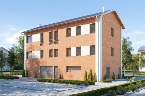 Projekt budynku K-111 - wykończenie elewacji