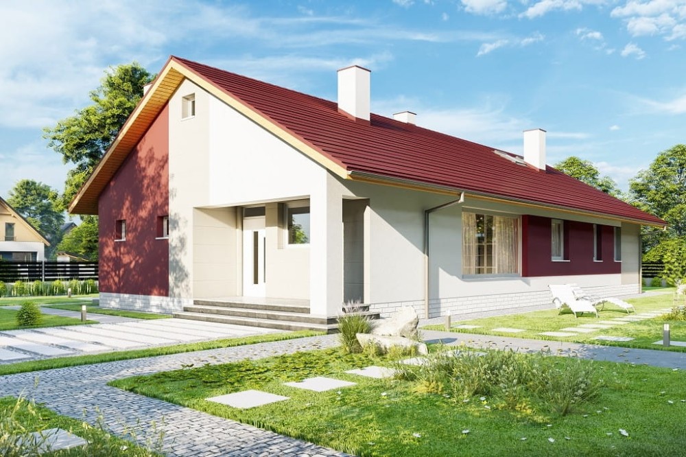 Projekt domu DM-6779 - wykończenie elewacji