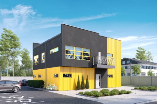 Projekt domu K-69 - wykończenie elewacji