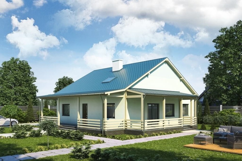 Projekt domu L-6617 - wykończenie elewacji