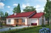 Projekt domu Radostowo N DM-6503 N, parterowy, bez podpiwniczenia, z garażem jednostanowiskowym - kolorystyka wersja 4