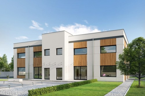 Projekt budynku K-131 - wykończenie elewacji