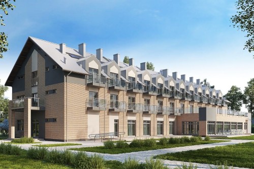 Projekt budynku K-132 - wykończenie elewacji