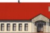 Projekt restauracji K-24 B, parterowy z antresolą, niepodpiwniczony, bez garażu - elewacja frontowa