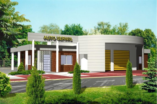 Projekt budynku K-08 - wykończenie elewacji