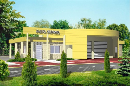 Projekt budynku K-08 - wykończenie elewacji