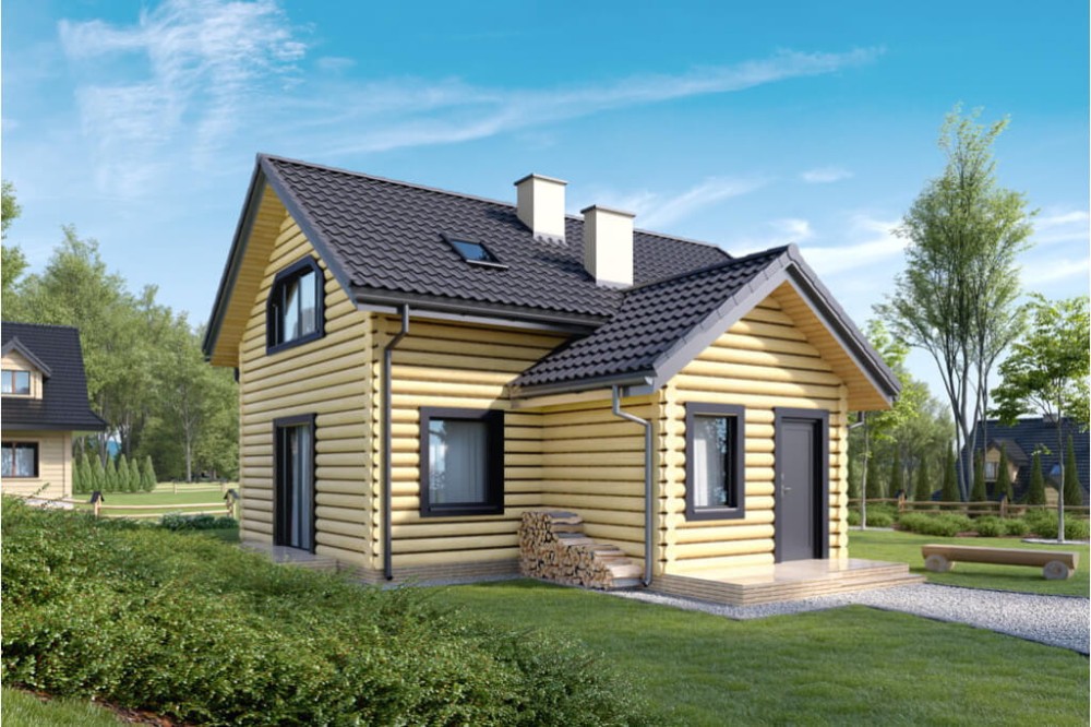 Projekt domu L-6538 - wykończenie elewacji