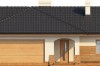 Projekt domu Gorzków 2 L-6331, parterowy, z garażem dwustanowiskowym, bez podpiwniczenia - elewacja frontowa