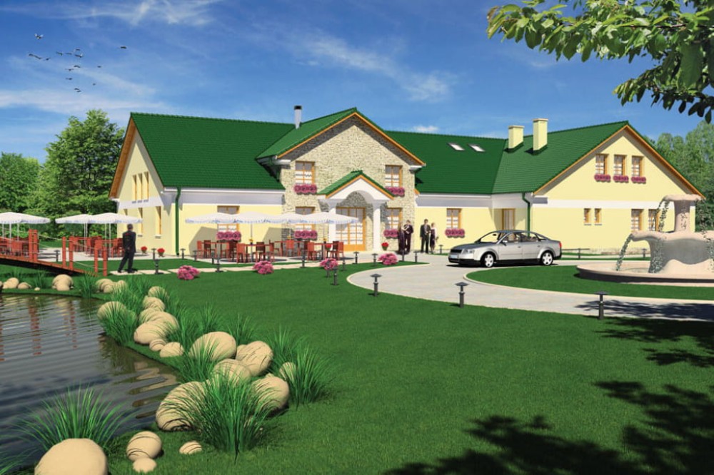 Projekt budynku K-17 - wykończenie elewacji