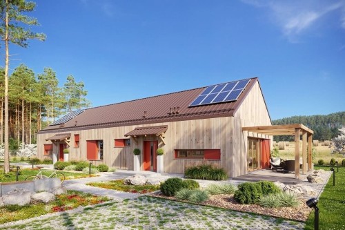 Projekt domu L-6650 - wykończenie elewacji