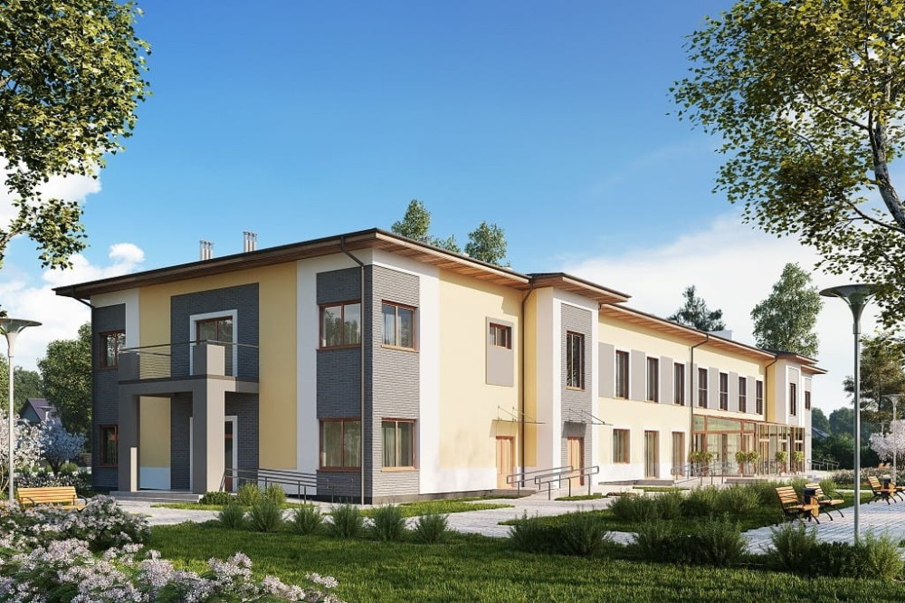 Projekt budynku K-124 - wykończenie elewacji