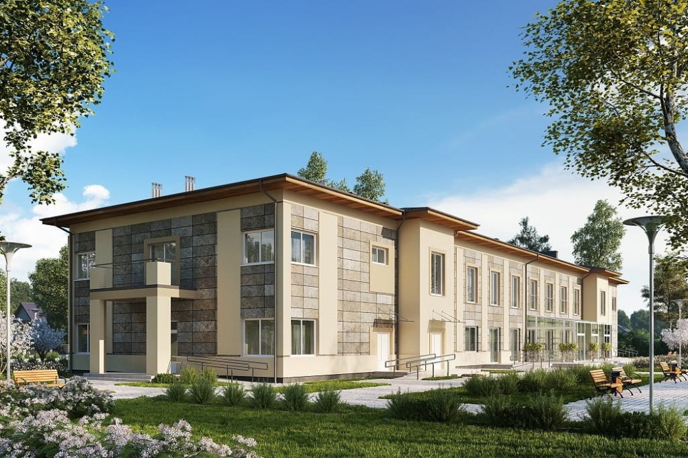 Projekt budynku K-124 - wykończenie elewacji