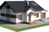 Projekt domu Barwinkowo DM-6565, parterowy, niepodpiwniczony z garażem jednostanowiskowym oraz antresolą - model