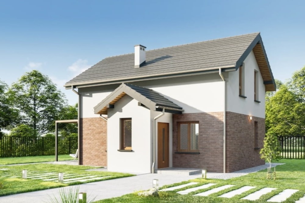 Projekt domu L-6774 - wykończenie elewacji