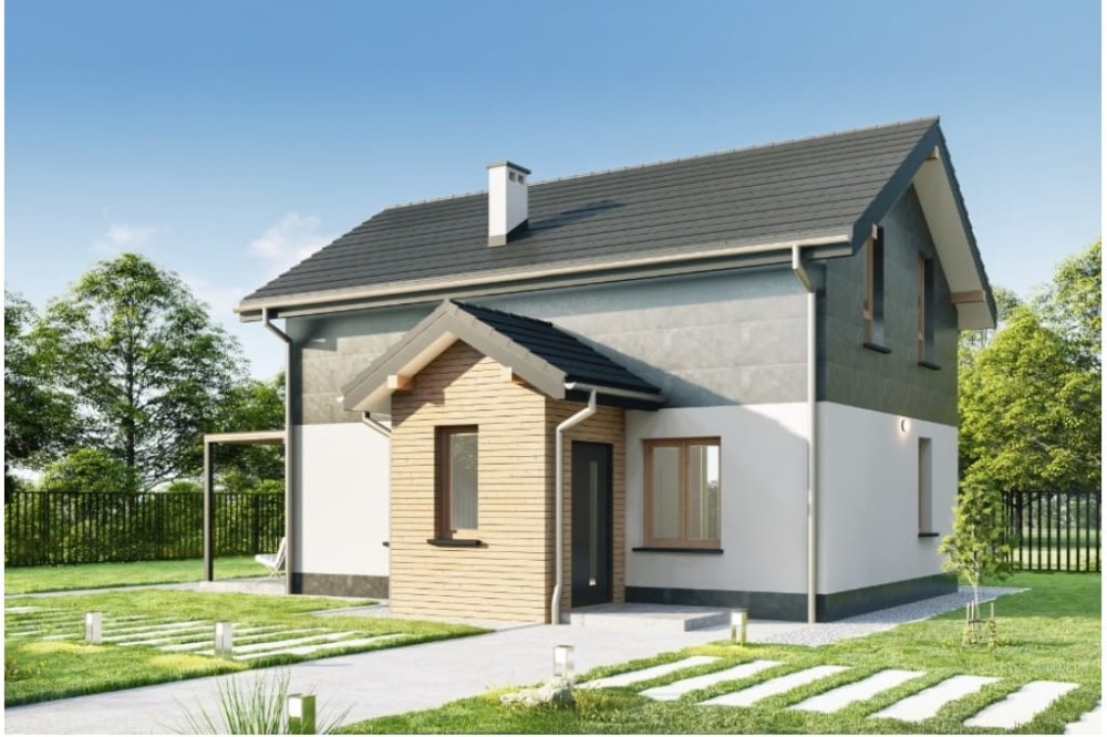 Projekt domu L-6774 - wykończenie elewacji